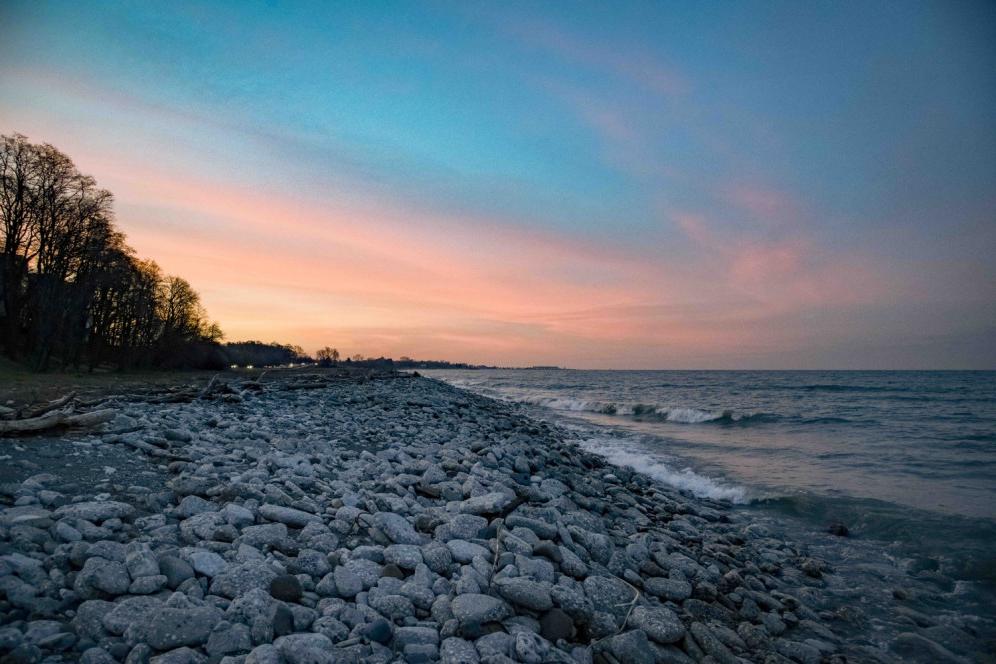 Lake Michigan in the fall