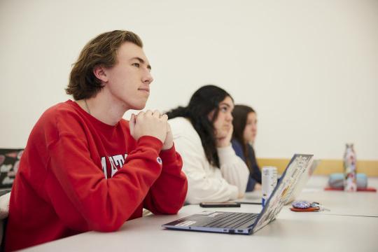 Students listening to a lecture