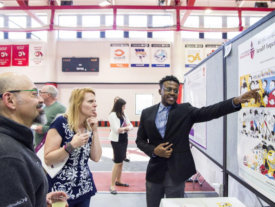 Students present their research at the 2019 Celebration of Scholars event.