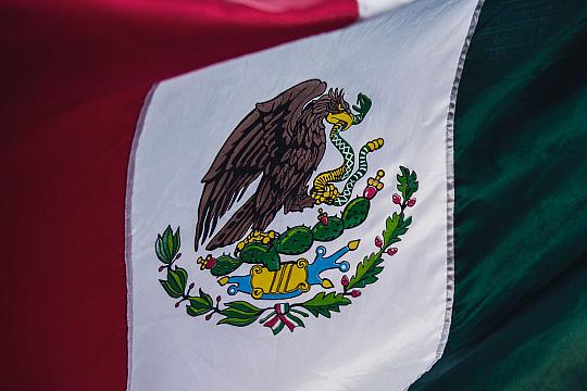 Mexican flag stock photo